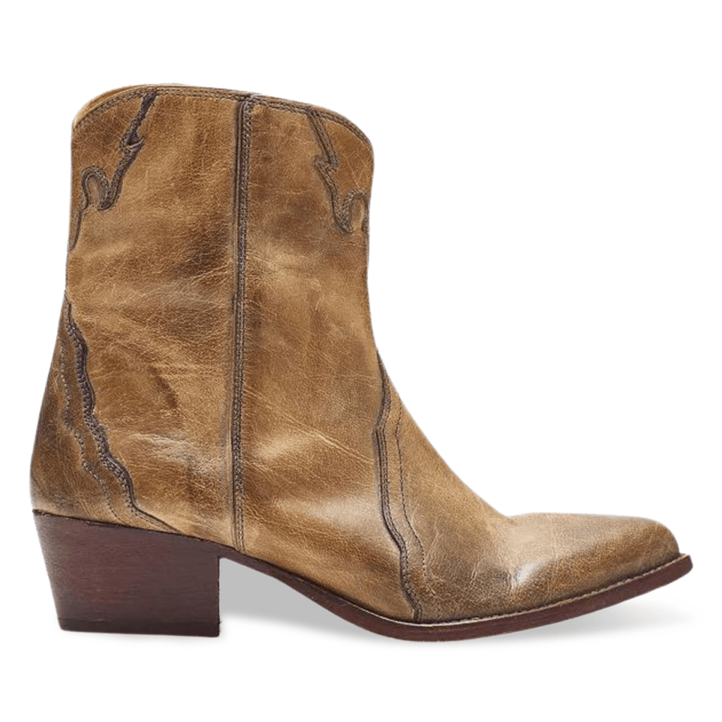 Free People Women's New Frontier Western Distressed Tan