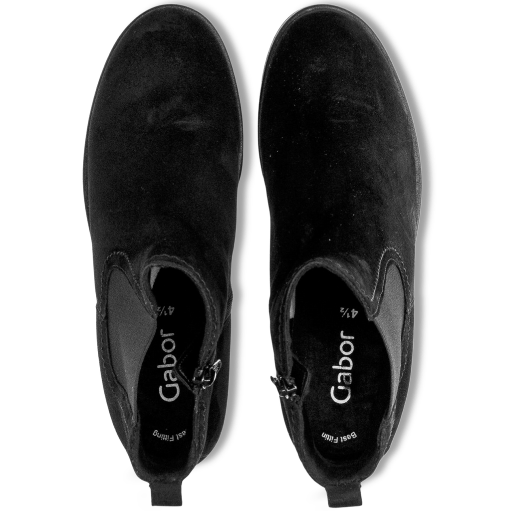 Gabor Women's 31.710.17 Chelsea Black Suede