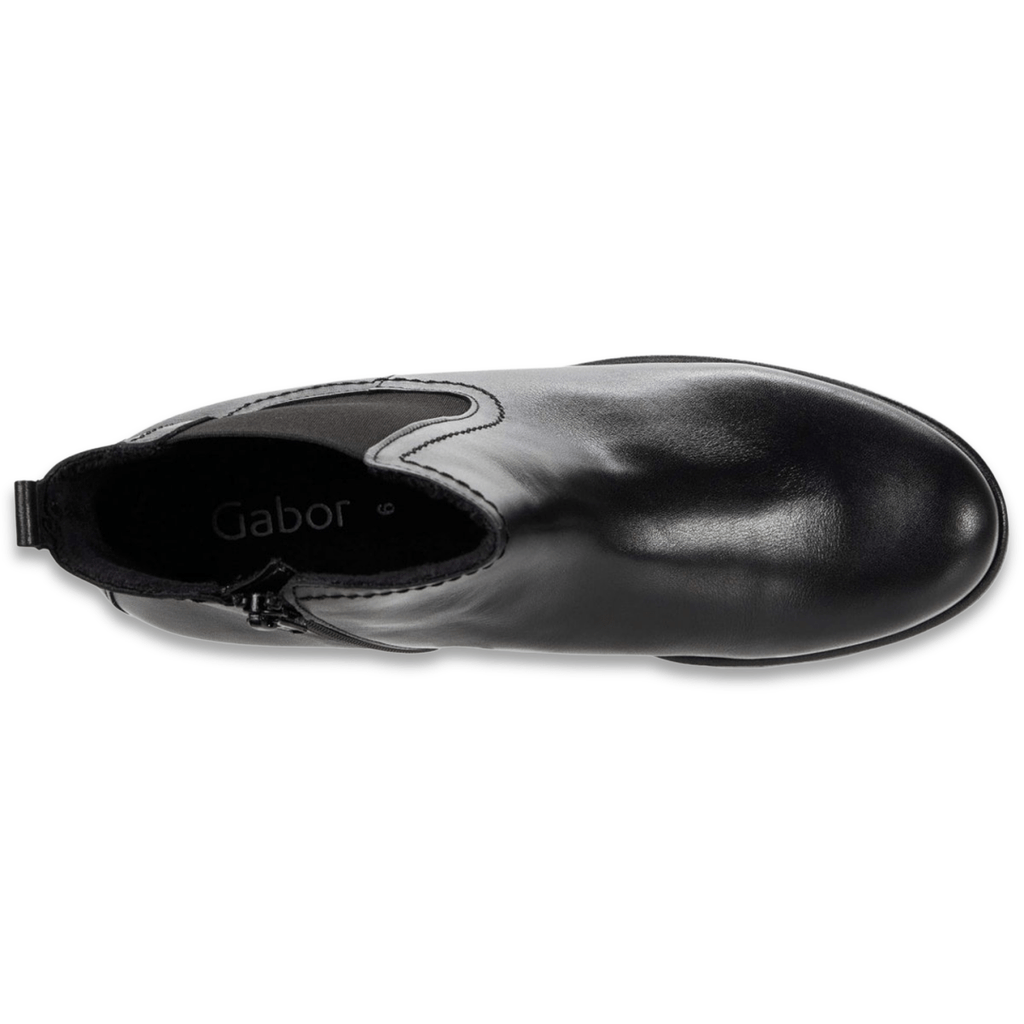 Gabor Women's 31.710.27 Chelsea Black Leather