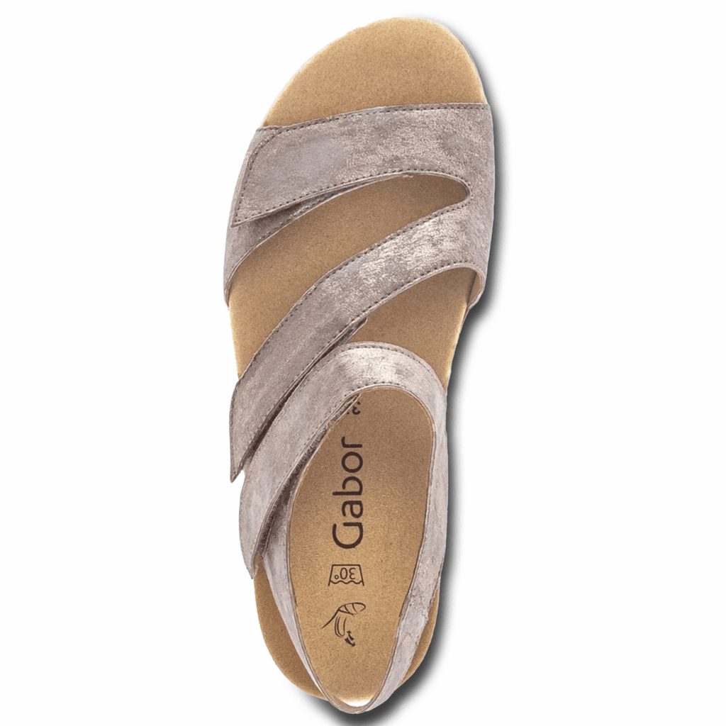 Gabor Women's 43.600.62 Beige Metallic Leather