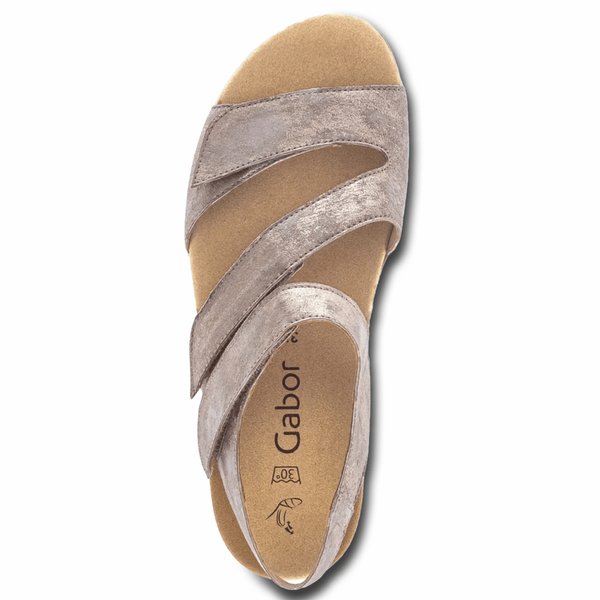 Gabor Women's 43.600.62 Beige Metallic Leather
