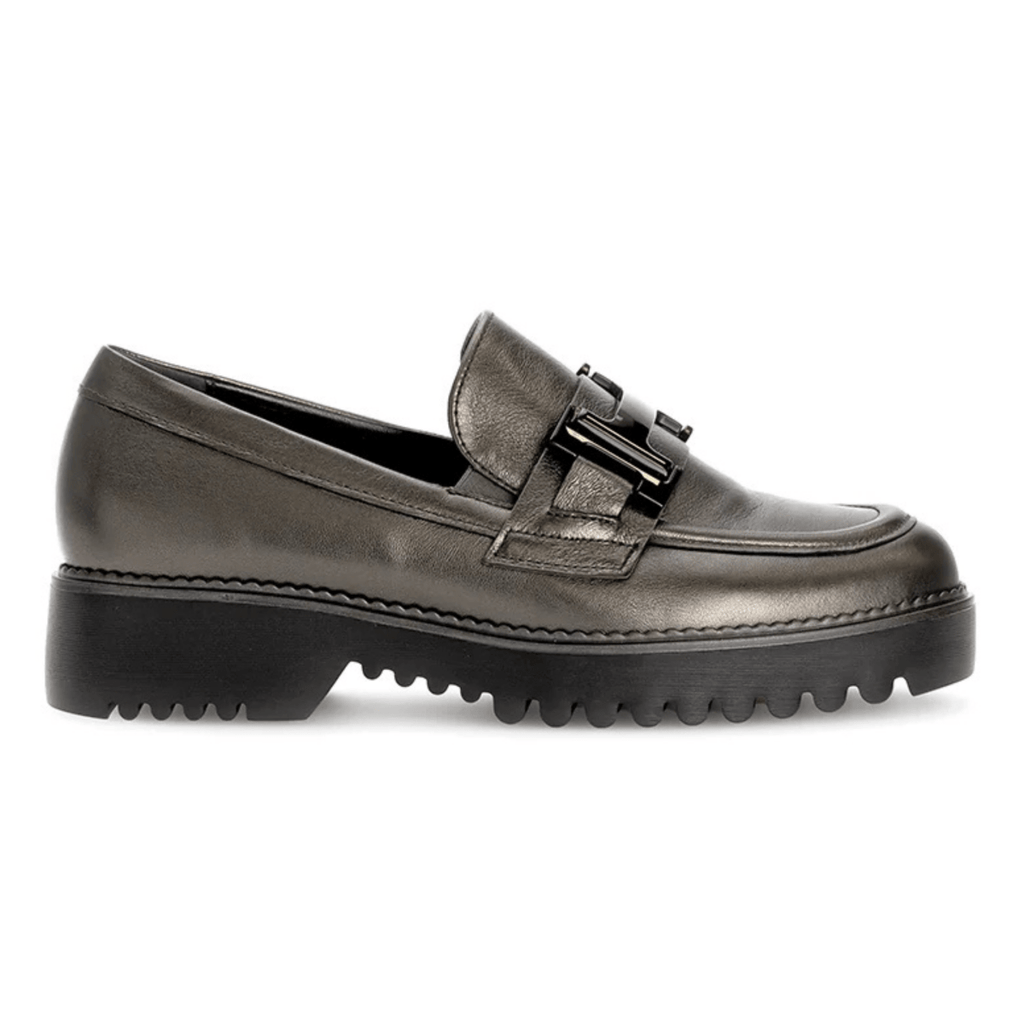 Gabor Women's 72.452.89 Smoke Metallic Leather