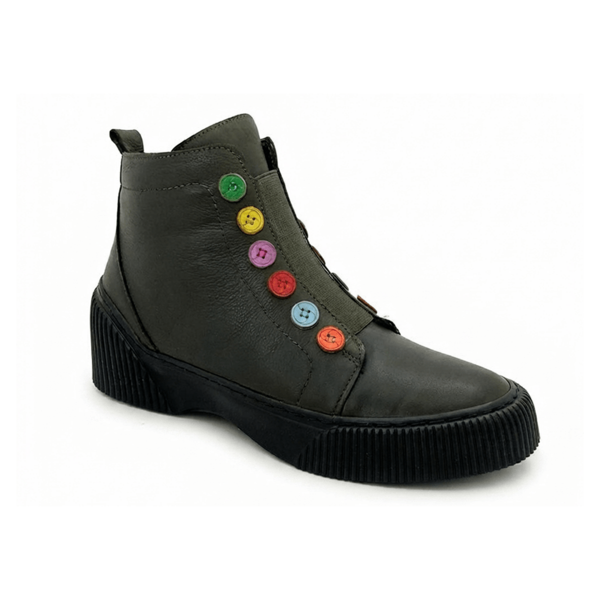 Gelato Women's Tina Green Olive Leather