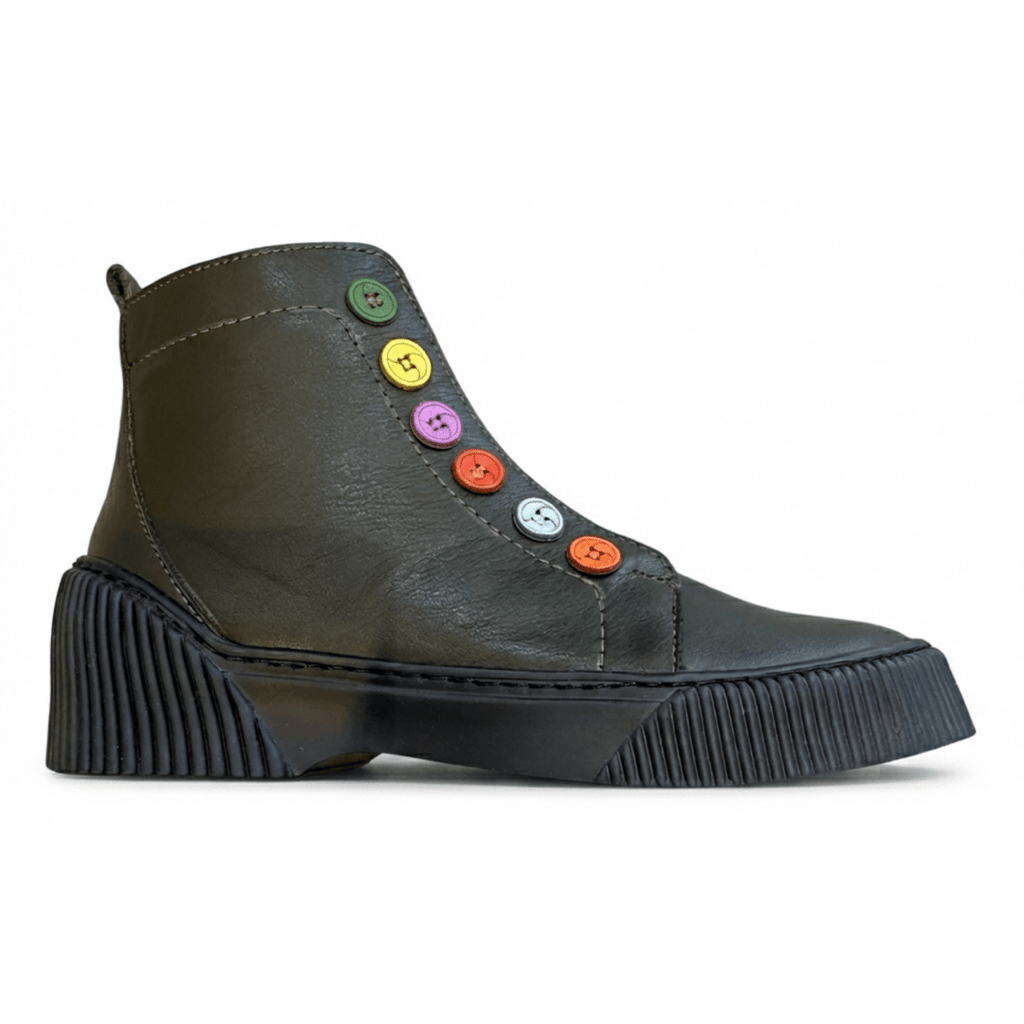Gelato Women's Tina Green Olive Leather