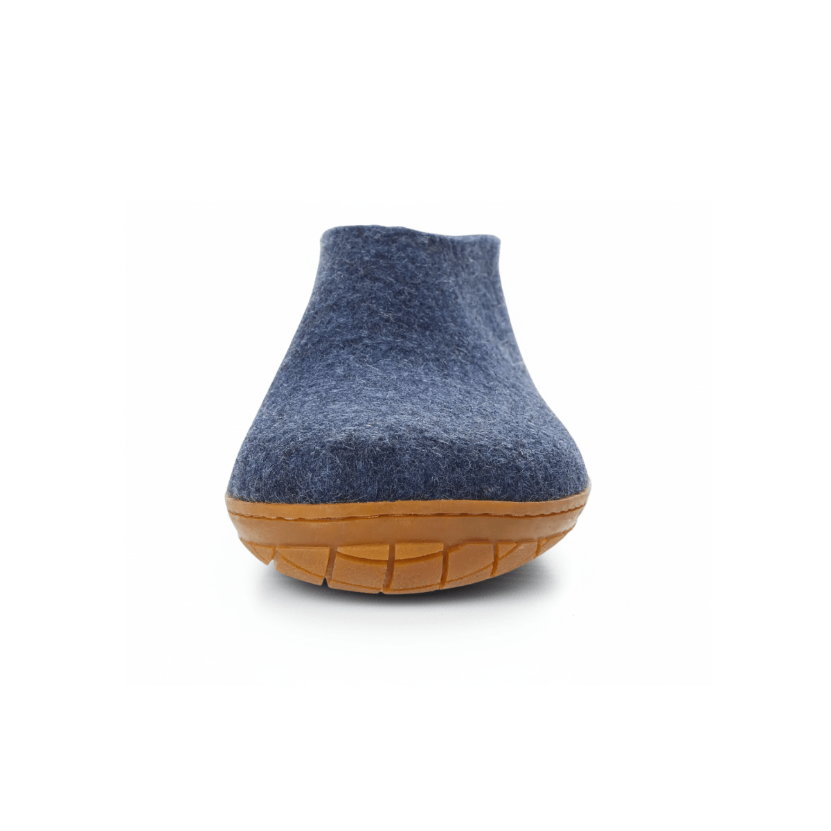 Glerups Men's Model AR Shoe with Natural Honey Rubber Sole Denim