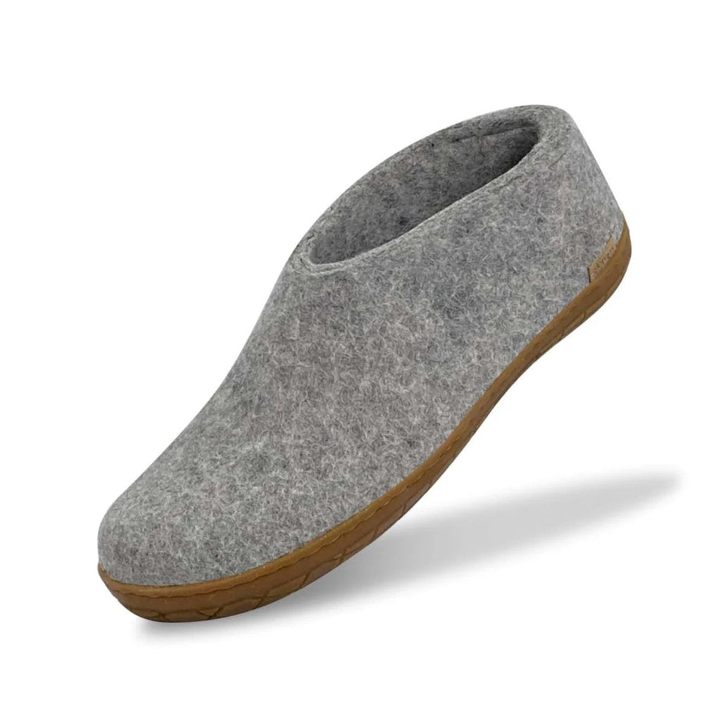 Glerups Women's Model AR Shoe with Natural Honey Rubber Sole Light Grey
