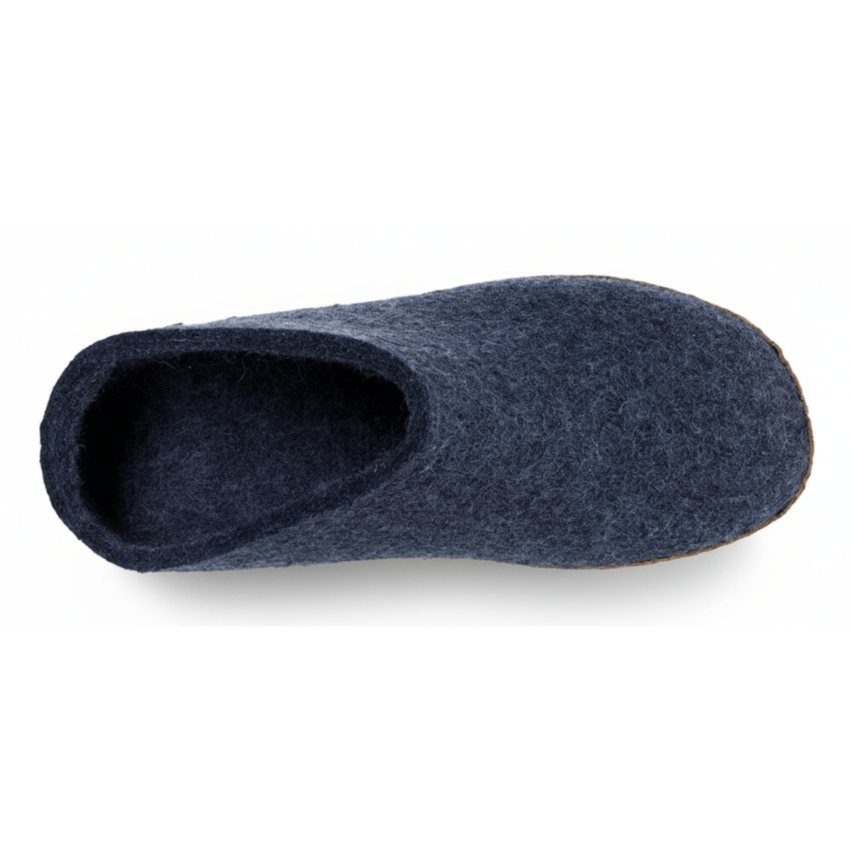 Glerups Women's Model B Slipper with Leather Sole Denim