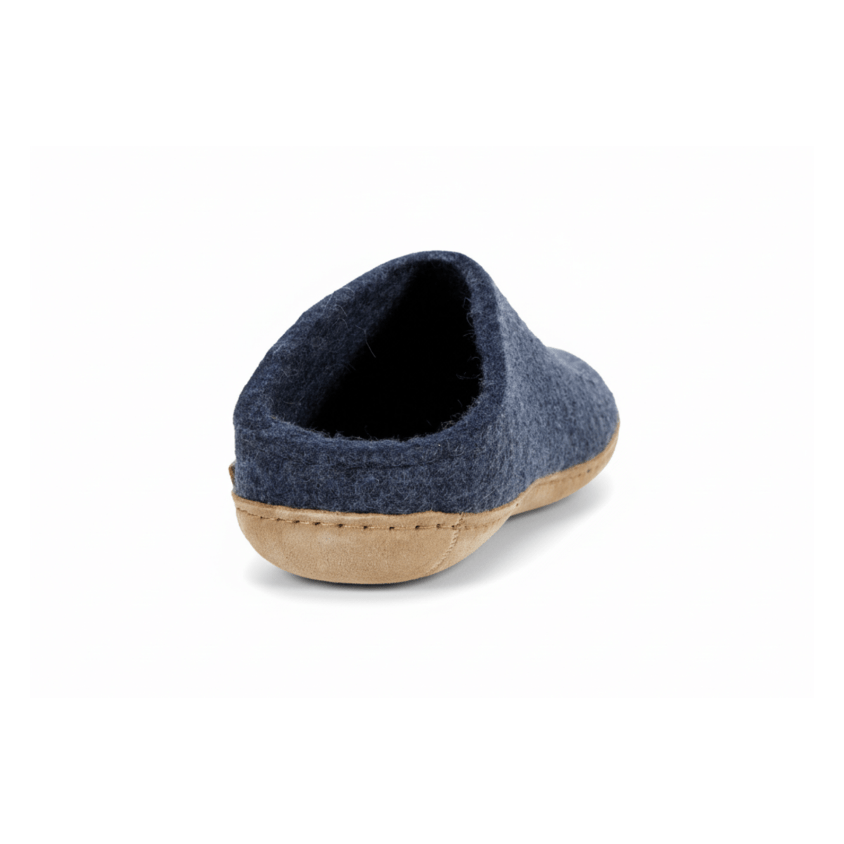 Glerups Women's Model B Slipper with Leather Sole Denim
