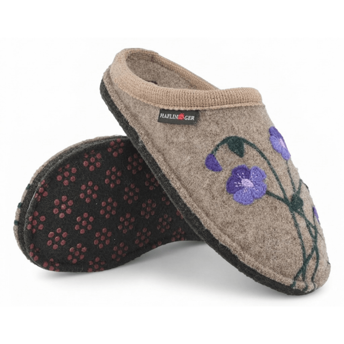 Haflinger Women's AR Viola Wool Earth Purple Flowers