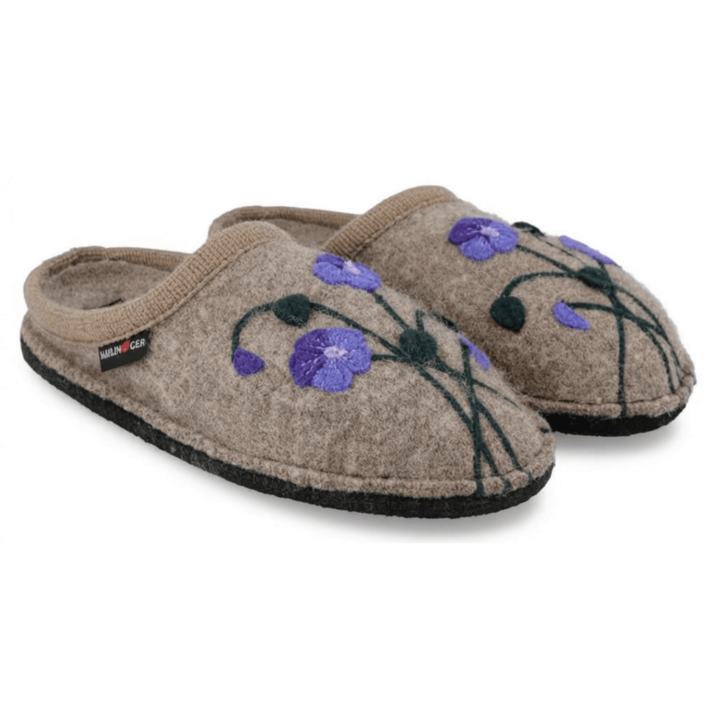 Haflinger Women's AR Viola Wool Earth Purple Flowers