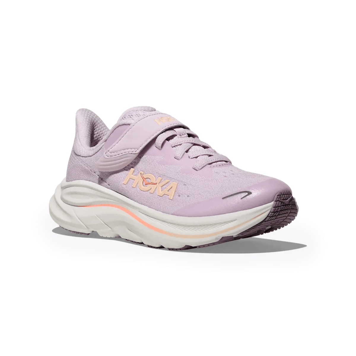 Hoka One One Kids (Grade School) Clifton 10 Lilac Cream/Tangerine Glow