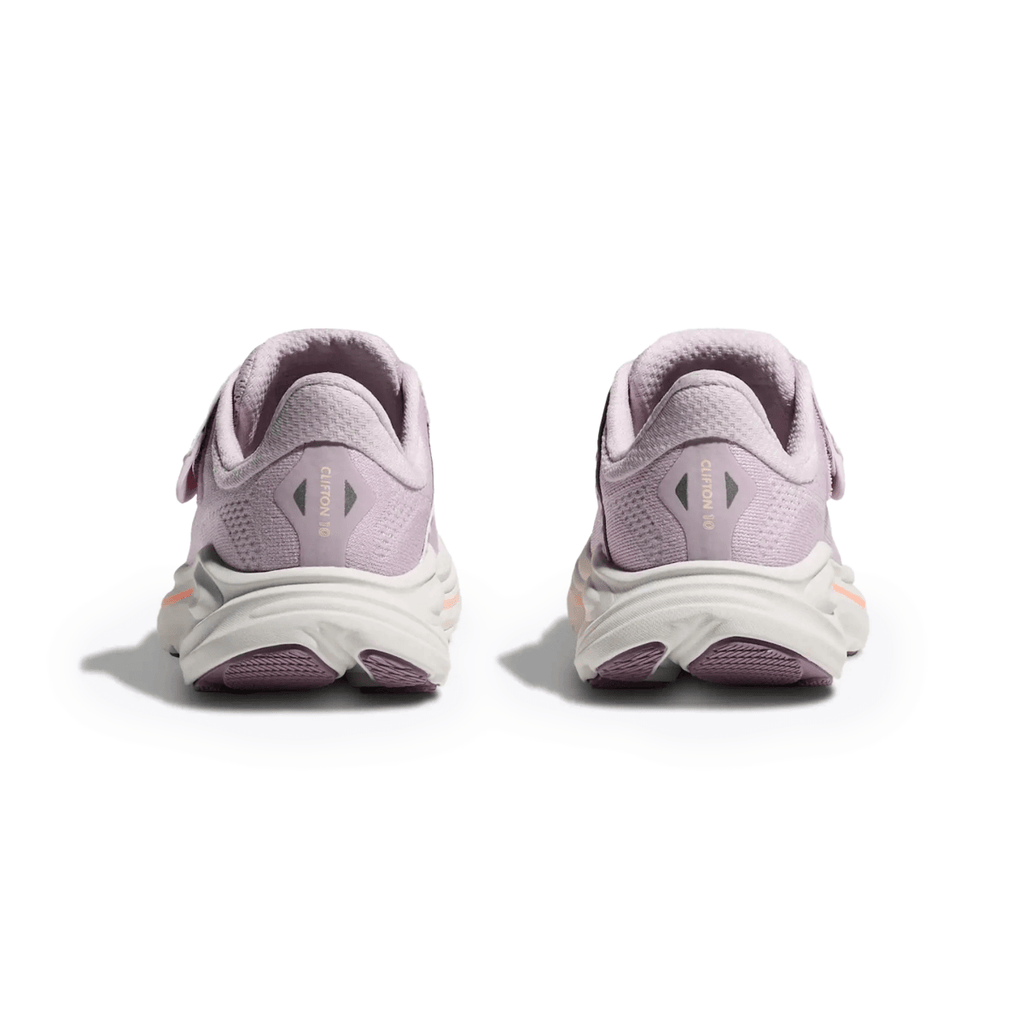 Hoka One One Kids (Grade School) Clifton 10 Lilac Cream/Tangerine Glow