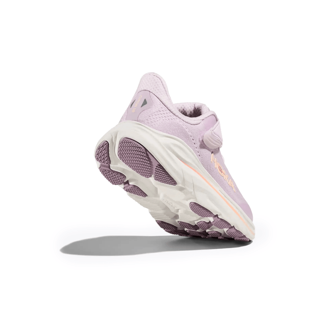 Hoka One One Kids (Grade School) Clifton 10 Lilac Cream/Tangerine Glow