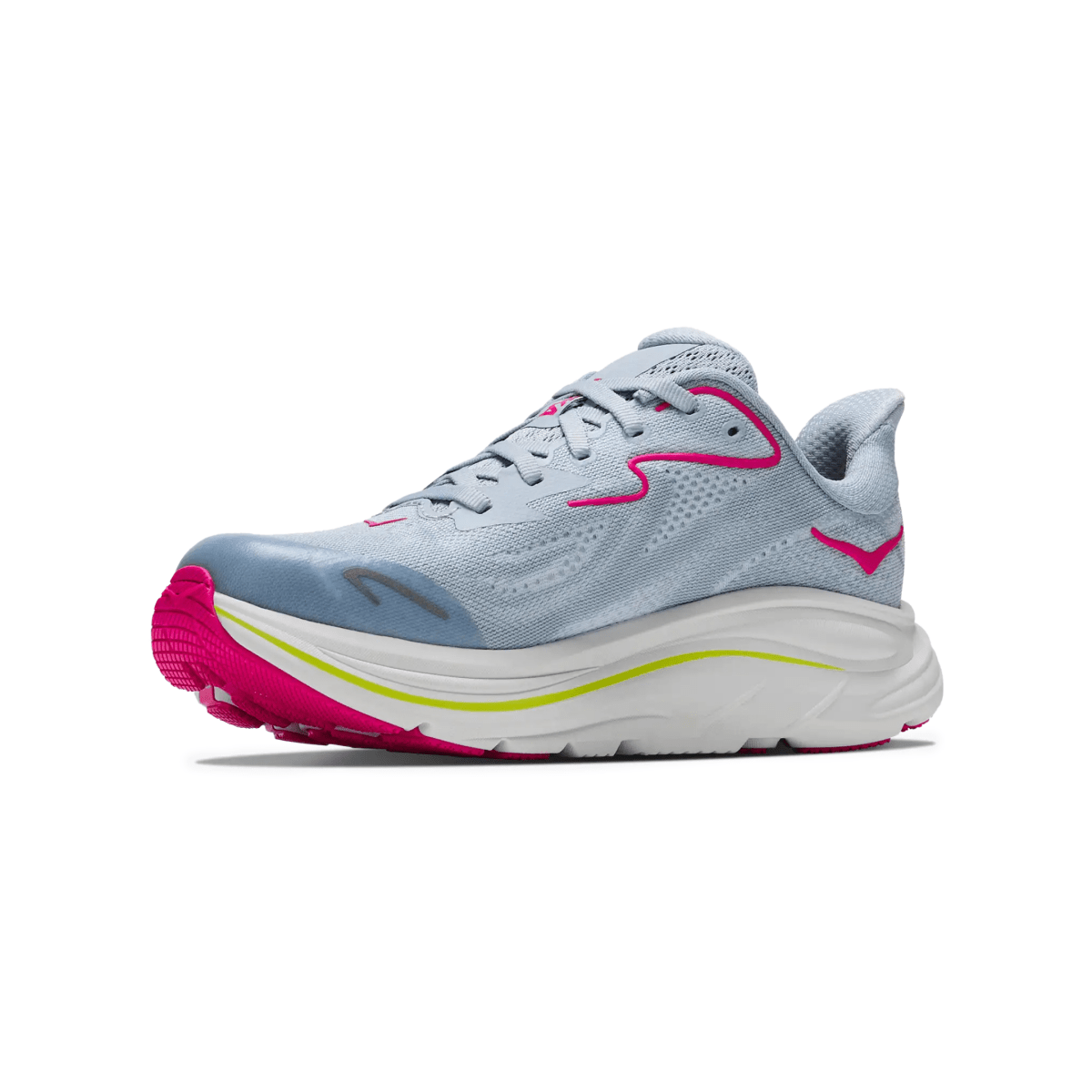 Hoka One One Kids (Grade School) Clifton 10 Overcast/Neon Dragonfruit
