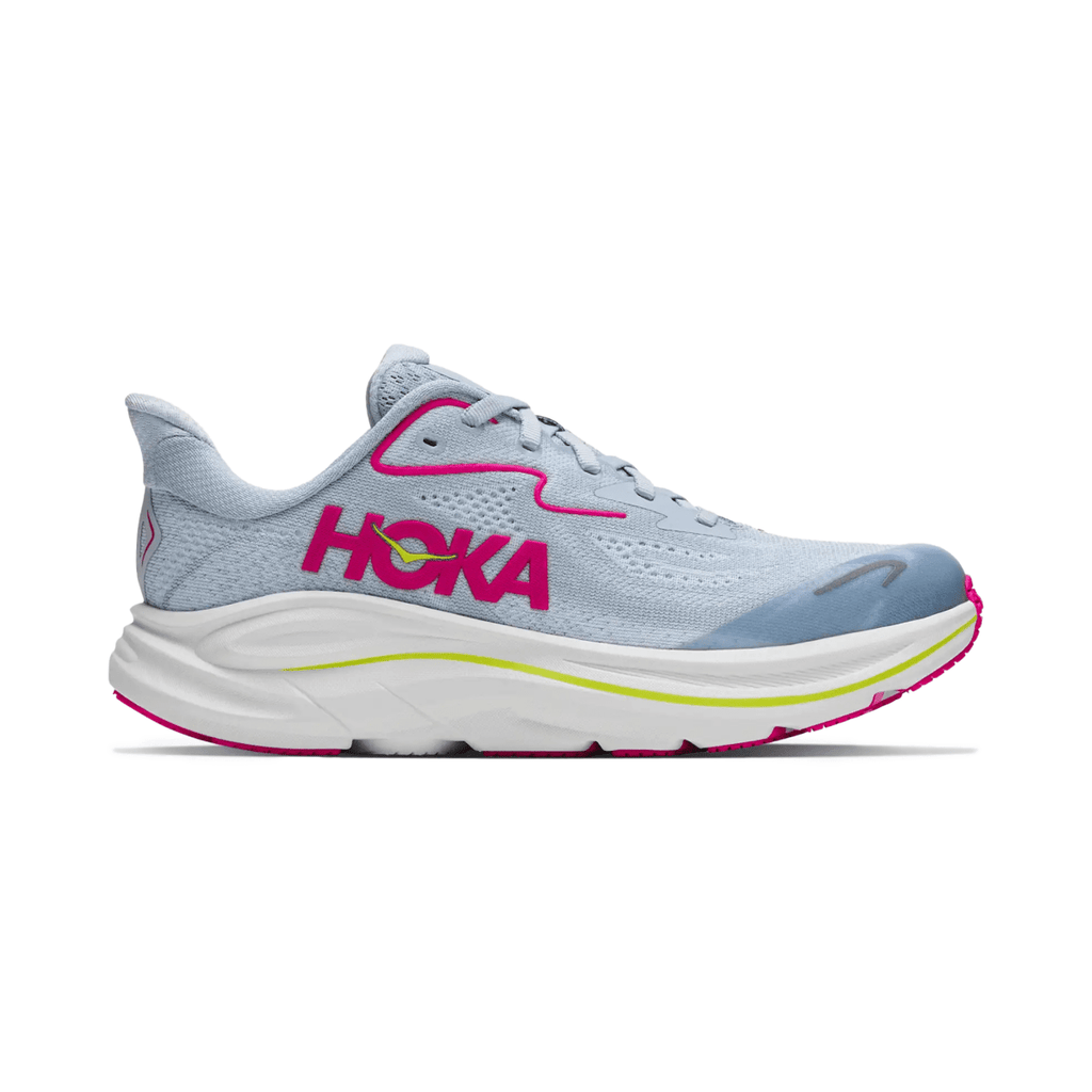 Hoka One One Kids (Grade School) Clifton 10 Overcast/Neon Dragonfruit