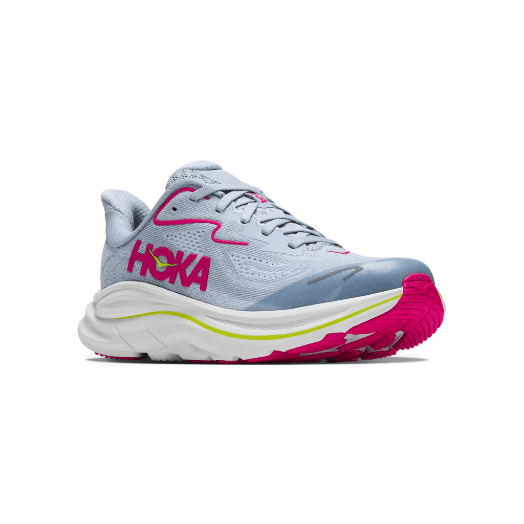 Hoka One One Kids (Grade School) Clifton 10 Overcast/Neon Dragonfruit