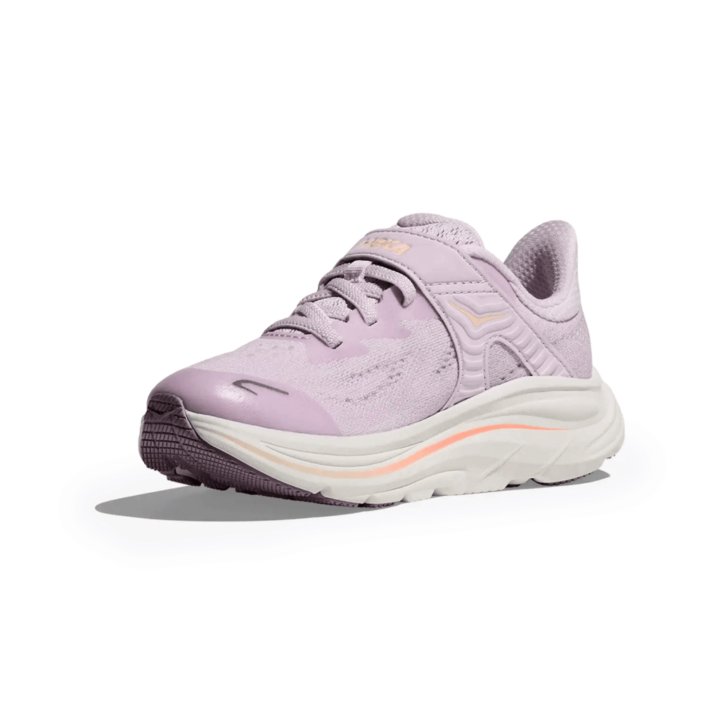 Hoka One One Kids (Preschool) Clifton 10 Lilac Cream/Tangerine Glow