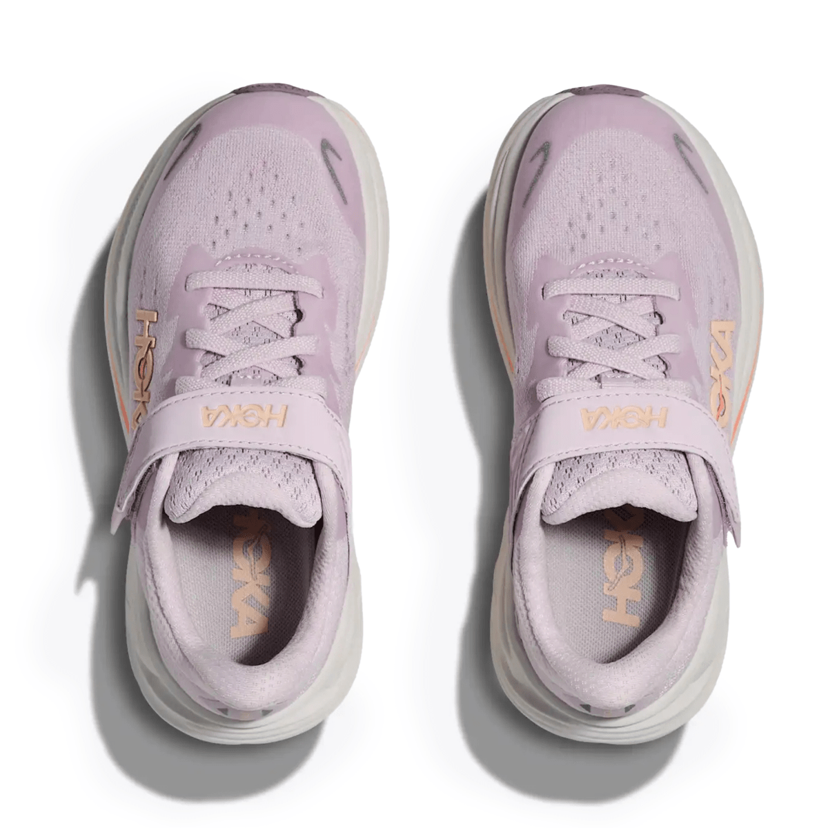 Hoka One One Kids (Preschool) Clifton 10 Lilac Cream/Tangerine Glow