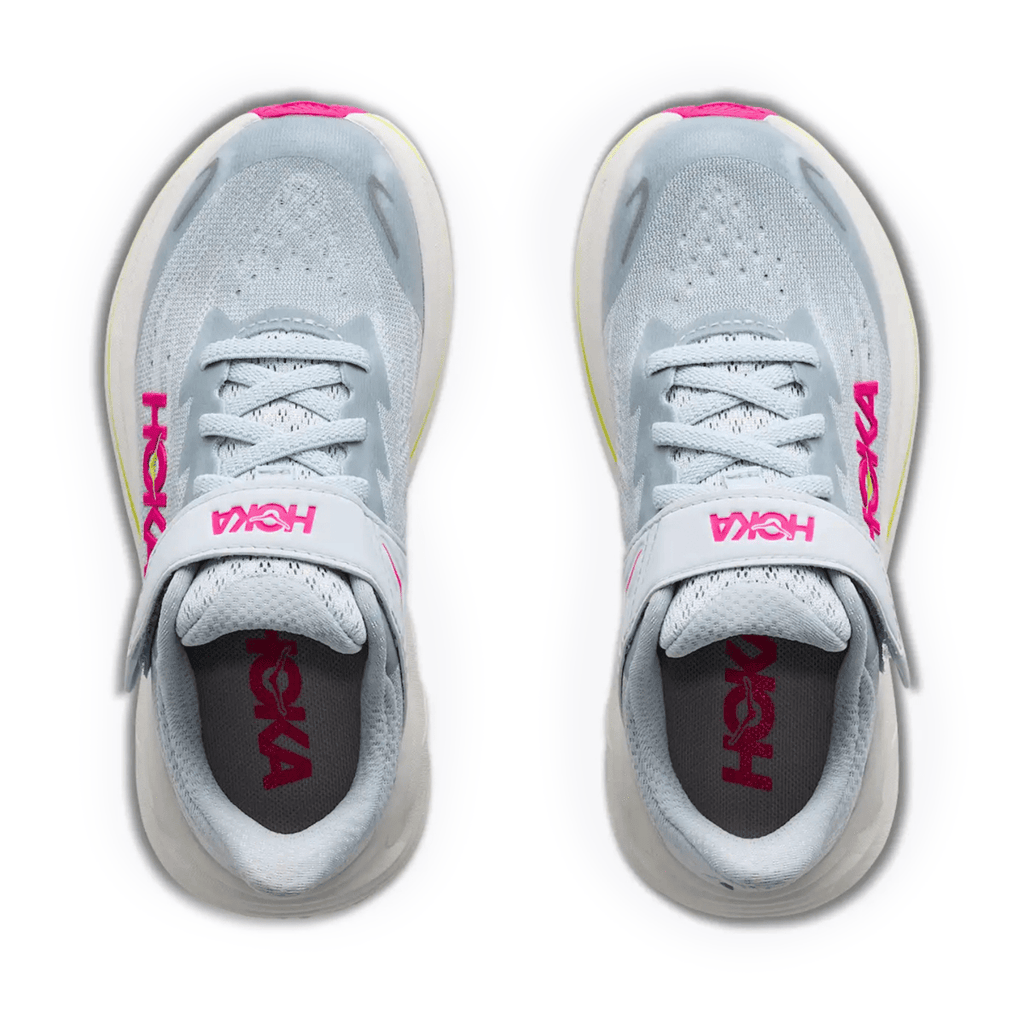 Hoka One One Kids (Preschool) Clifton 10 Overcast/Neon Dragonfruit