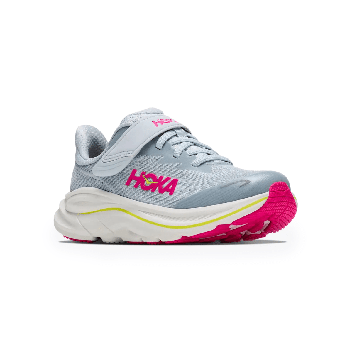 Hoka One One Kids (Preschool) Clifton 10 Overcast/Neon Dragonfruit