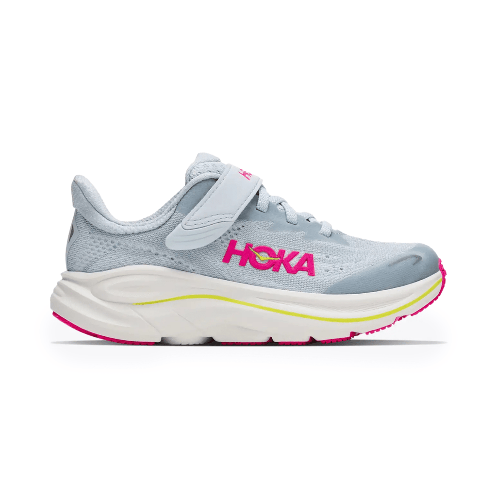 Hoka One One Kids (Preschool) Clifton 10 Overcast/Neon Dragonfruit