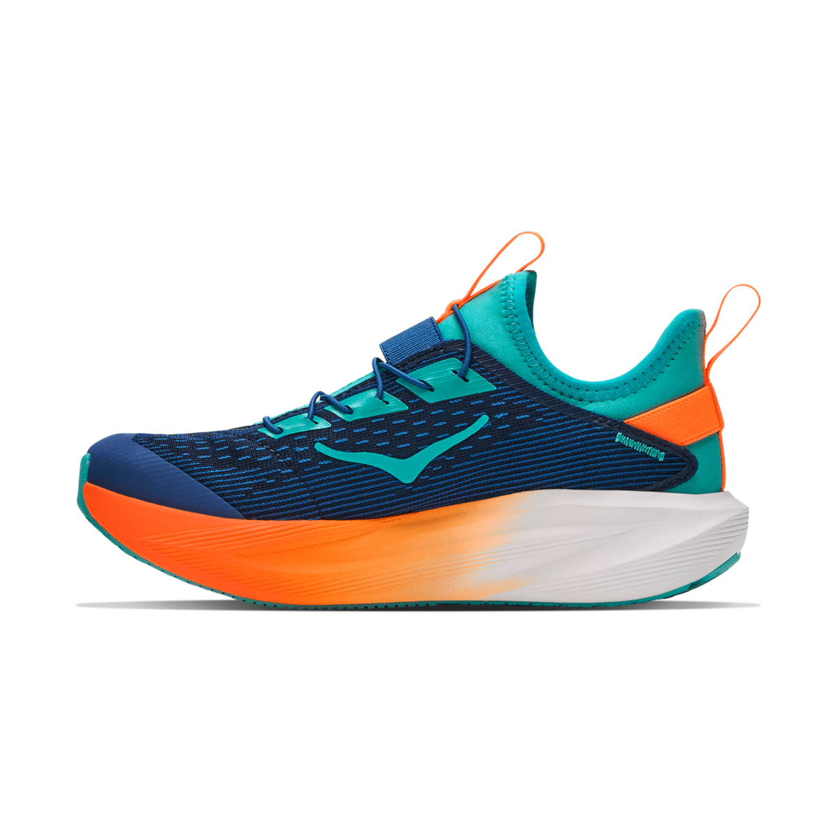 Hoka One One Kids (Preschool) Mach 7 Night Glow Blue/Neon Tangerine