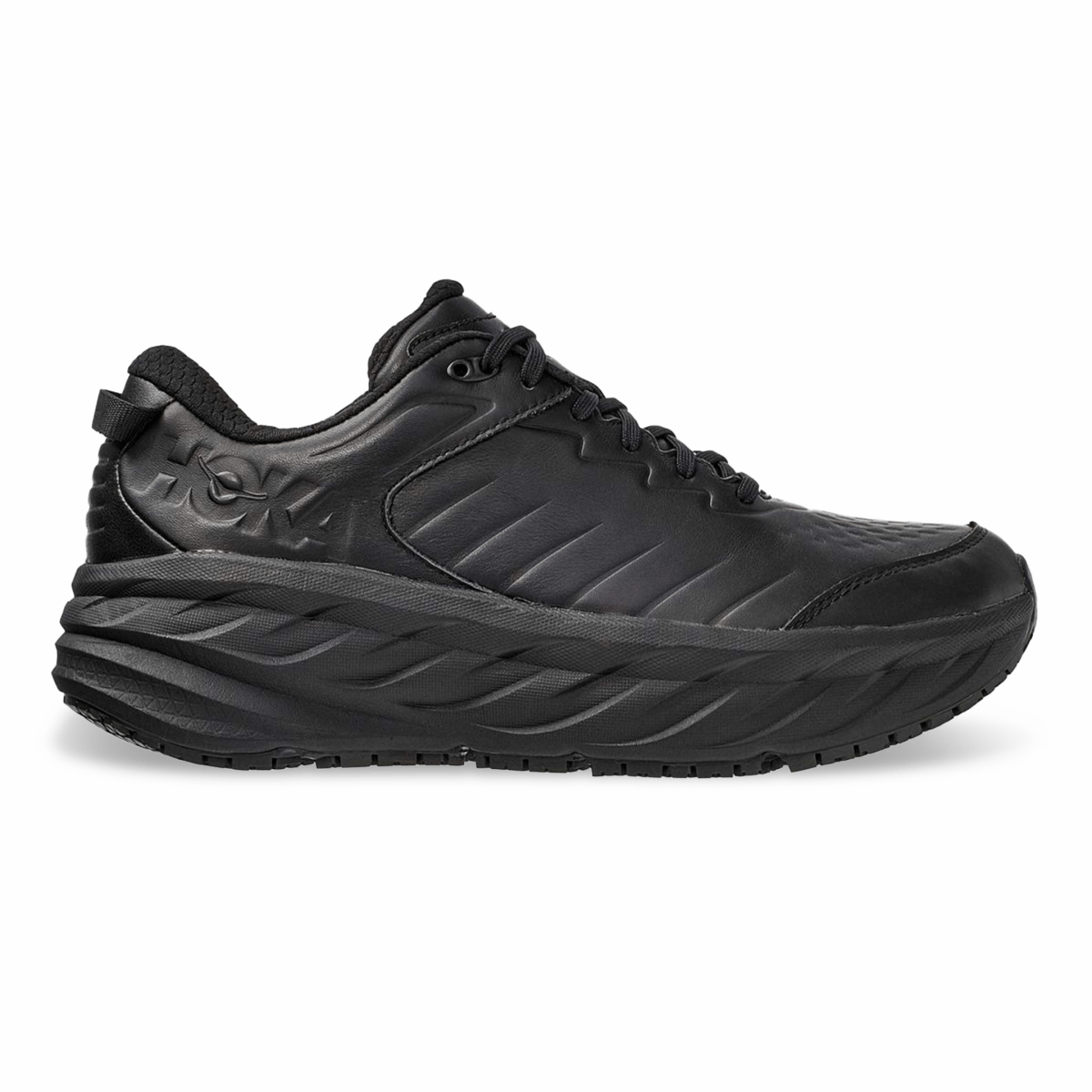 Hoka One One Men's Bondi SR Black Leather