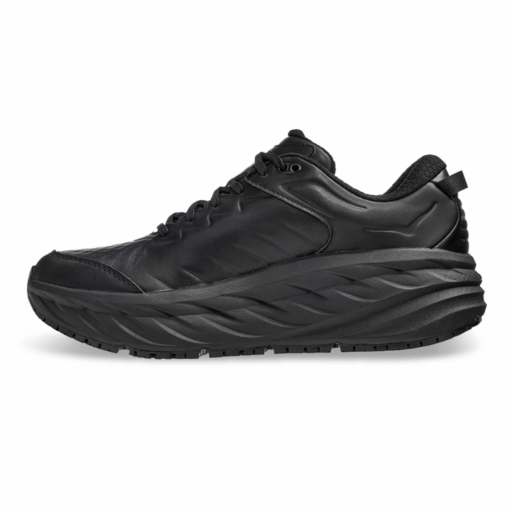 Hoka One One Men's Bondi SR Black Leather