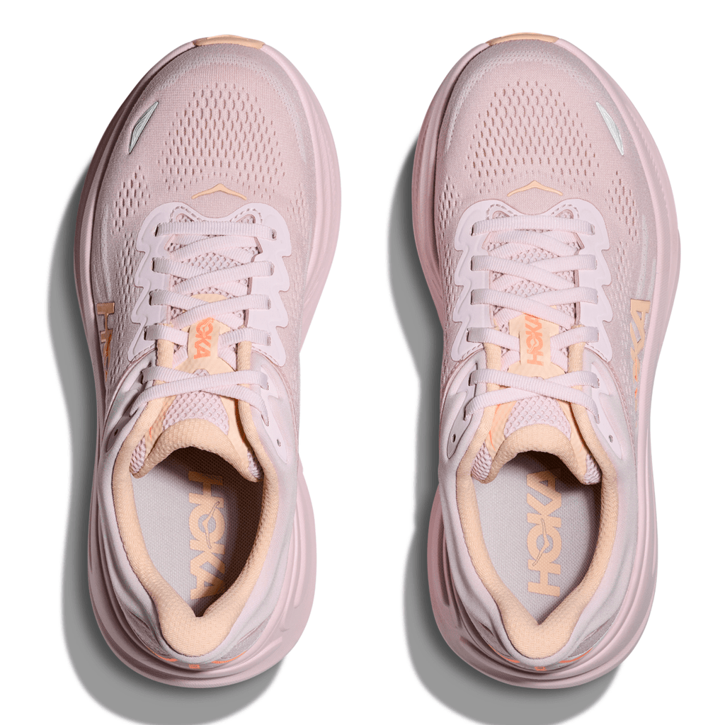 Hoka One One Women's Bondi 9 Lilac Cream/Tangerine Glow