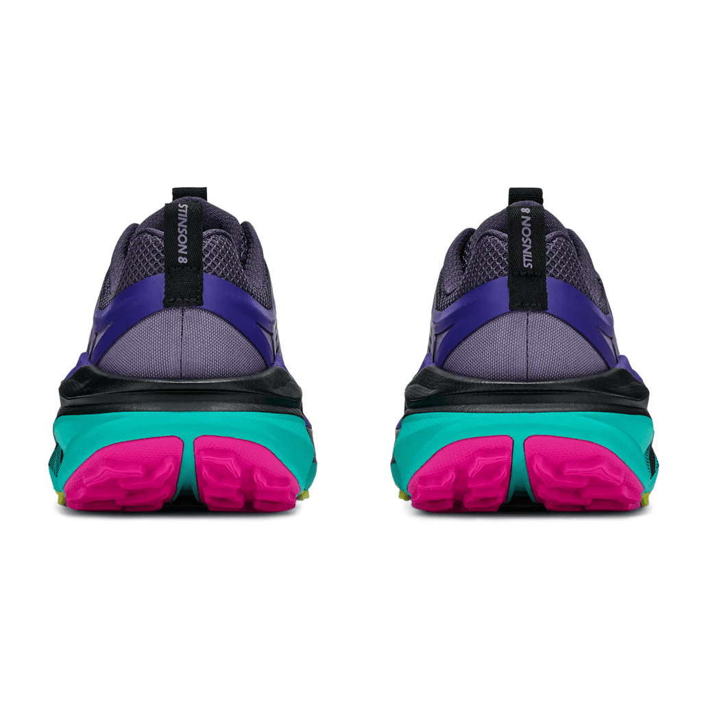 Hoka One One Women's Stinson 8 Purple Squid Ink/Electric Aqua