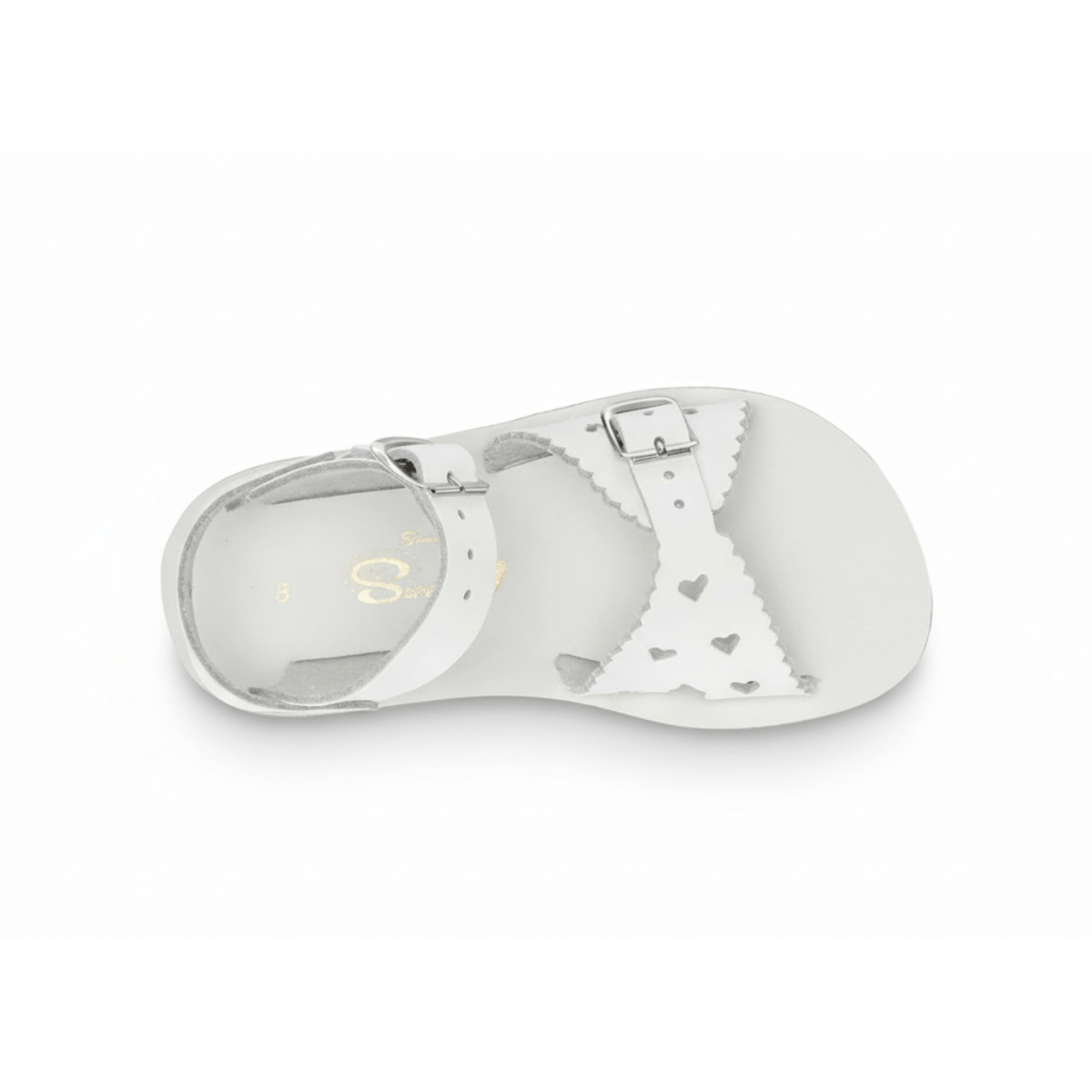 Hoy Shoe Co. Toddlers Salt Water Sun-San Sweetheart White