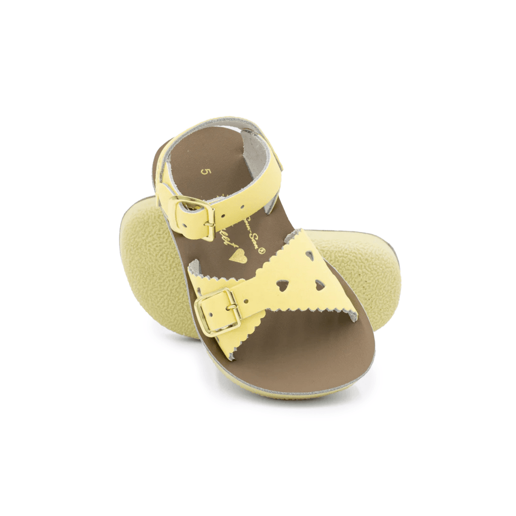 HOY SHOE CO. Toddlers Sun-San Sweetheart Butter Yellow Sweetheart Butter