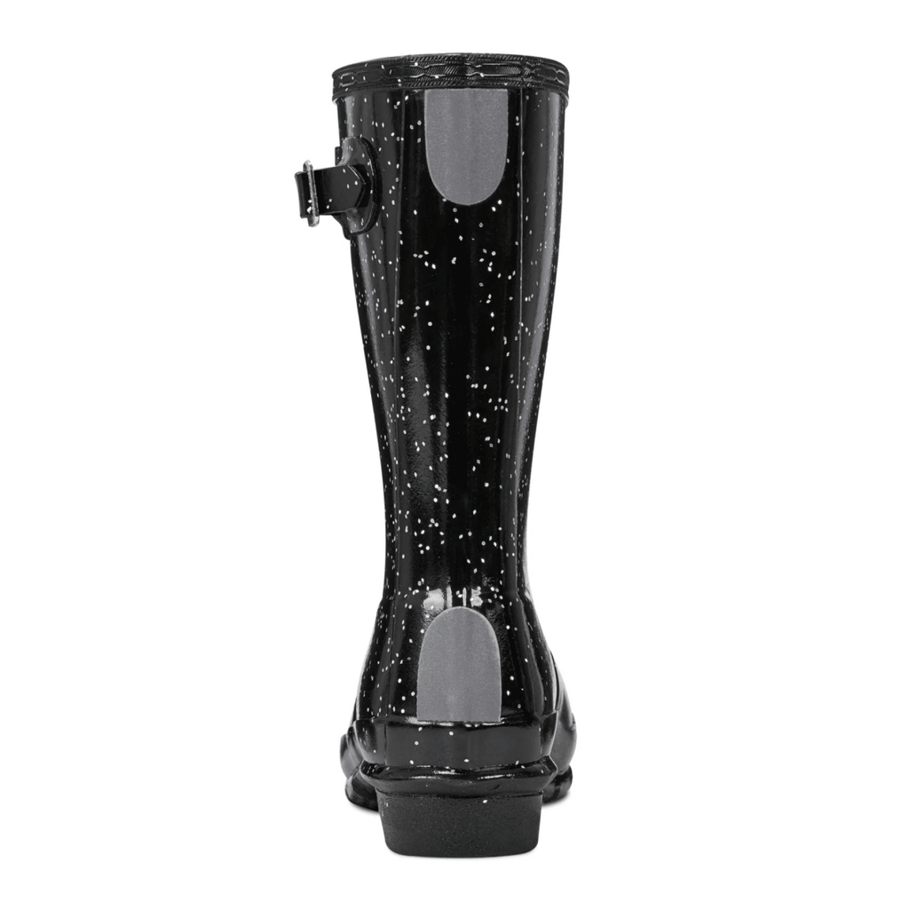 Hunter Kids Original Giant Glitter Rain Boots Black Waterproof