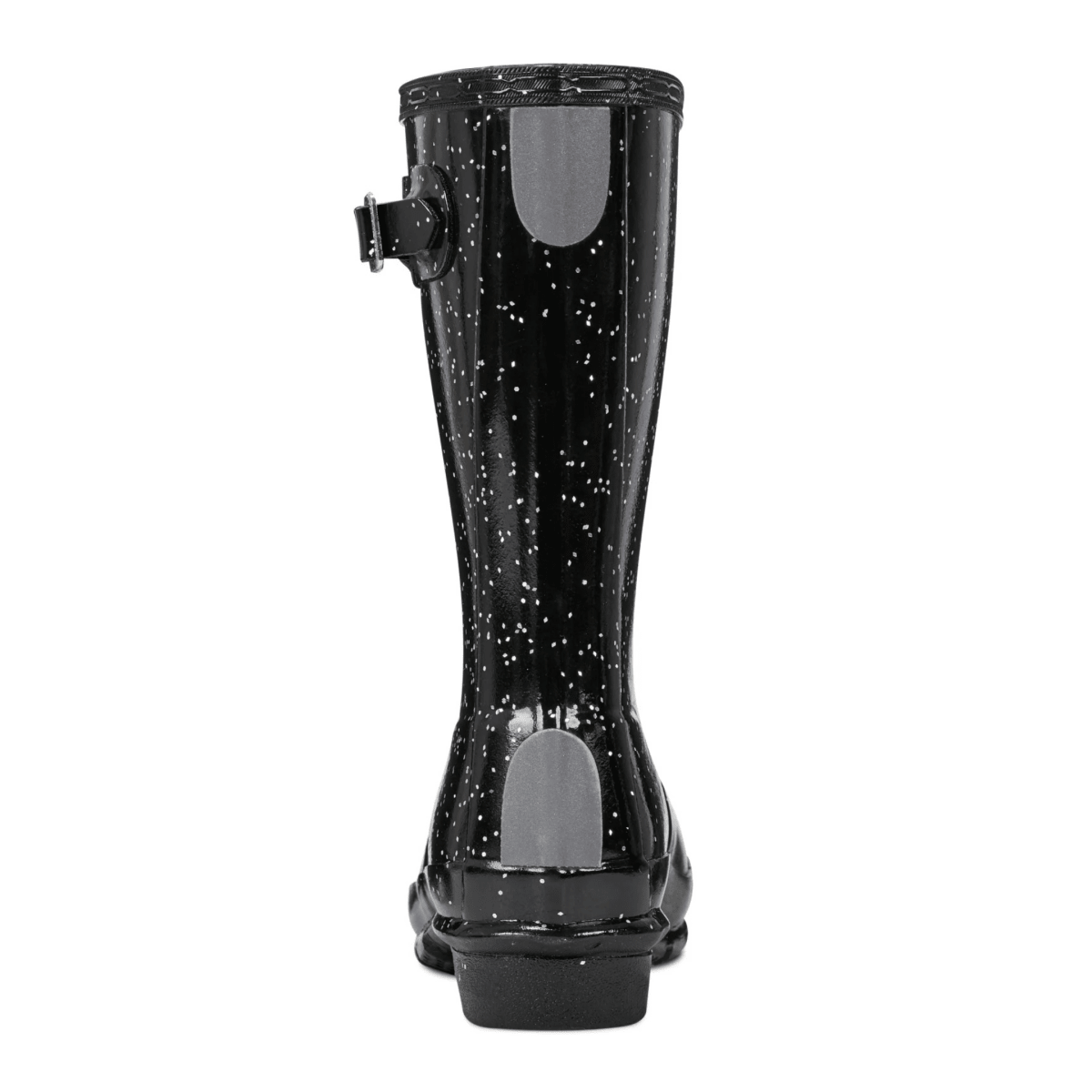 Hunter Kids Original Giant Glitter Rain Boots Black Waterproof