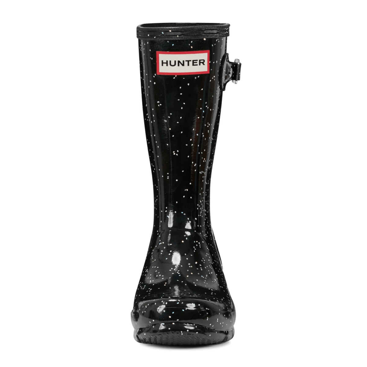 Hunter Kids Original Giant Glitter Rain Boots Black Waterproof