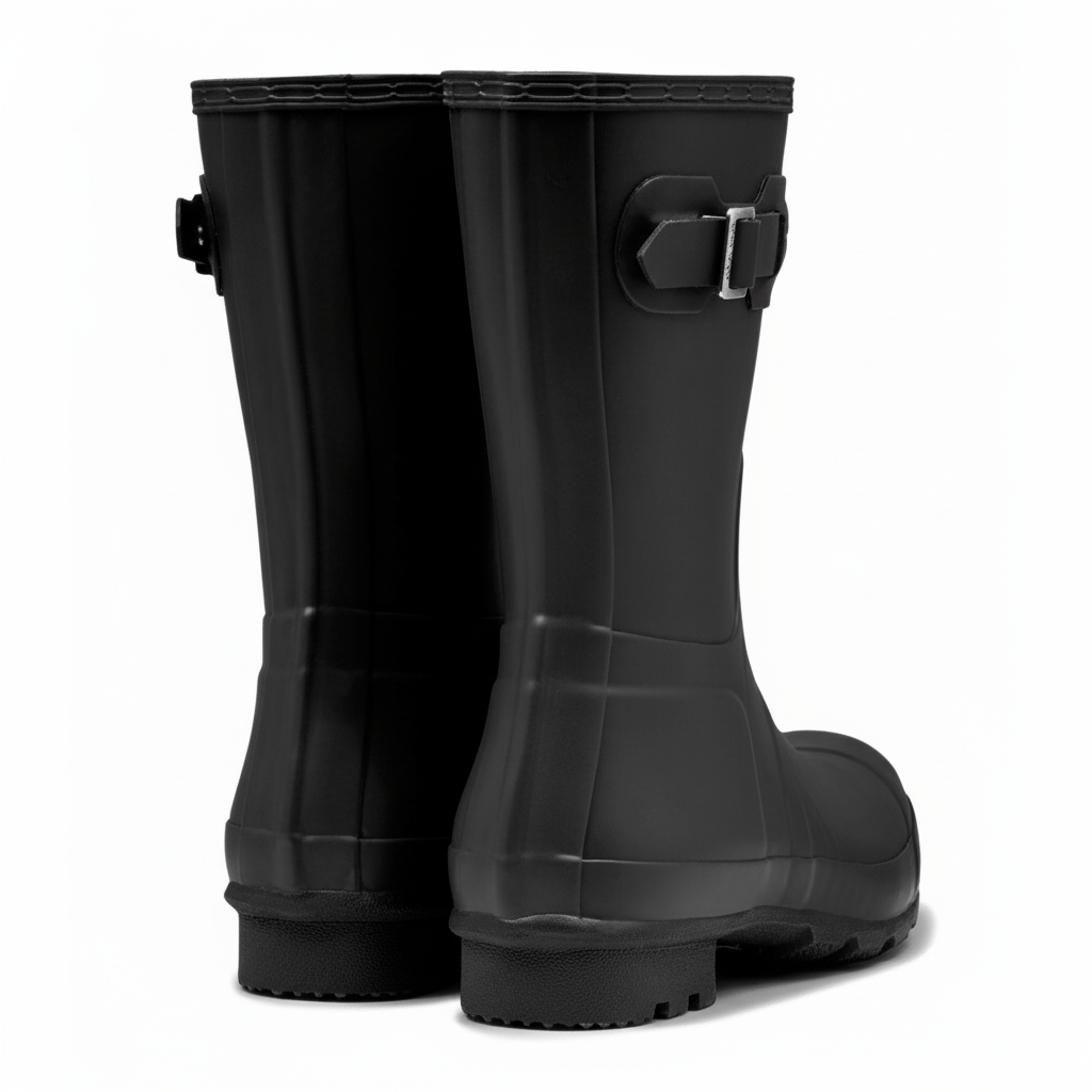Hunter Men's Original Short Rain Boots Black
