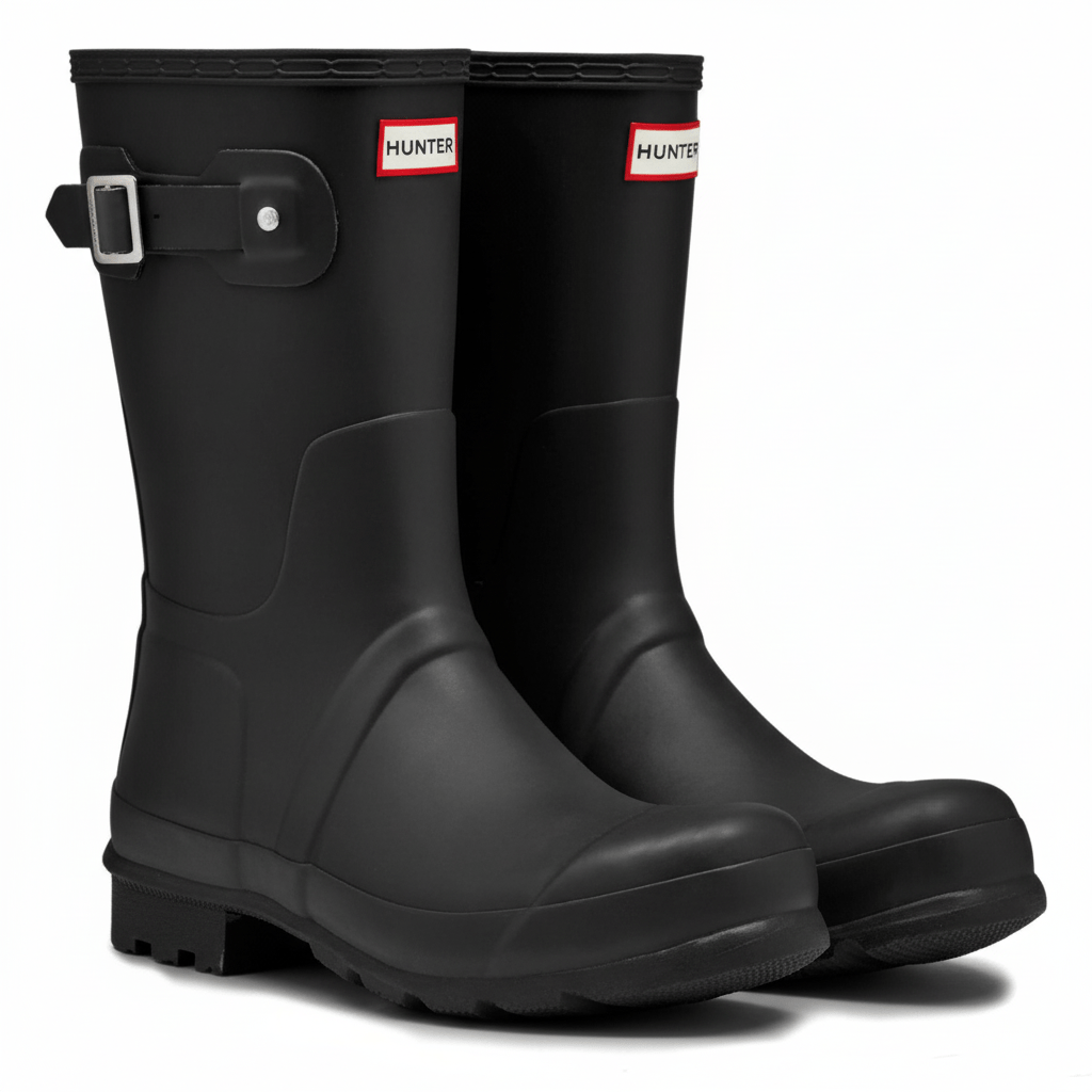 Hunter Men's Original Short Rain Boots Black