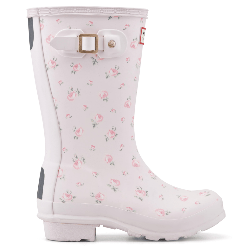 Hunter x LoveShackFancy Girls Original Short Rain Boot Blooming Heirloom Ditsy