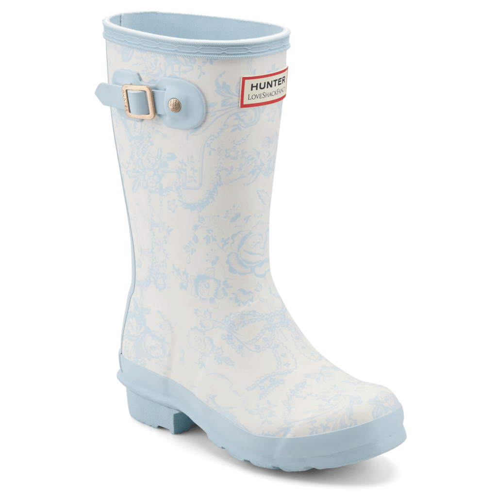 Hunter x LoveShackFancy Girls Original Short Rain Boot Toscana Toile