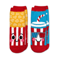 Jefferies Kids Movie Night Fuzzy 2-Pack Socks Red/Blue/Yellow