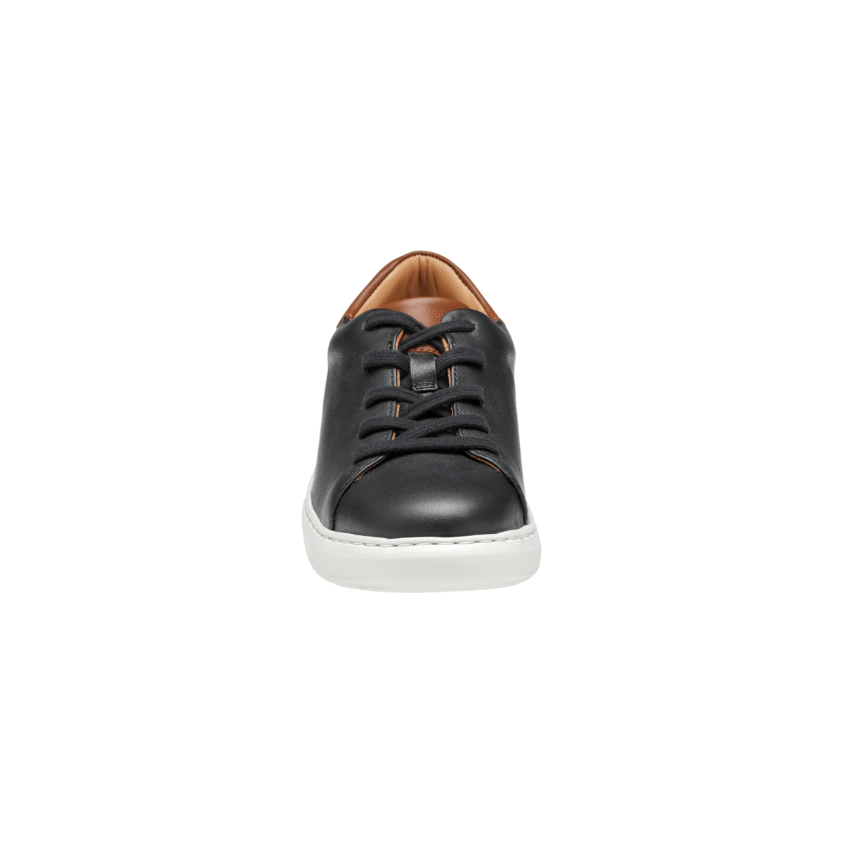 Johnston & Murphy Boys Anders Lace-to-Toe Black/Tan Leather
