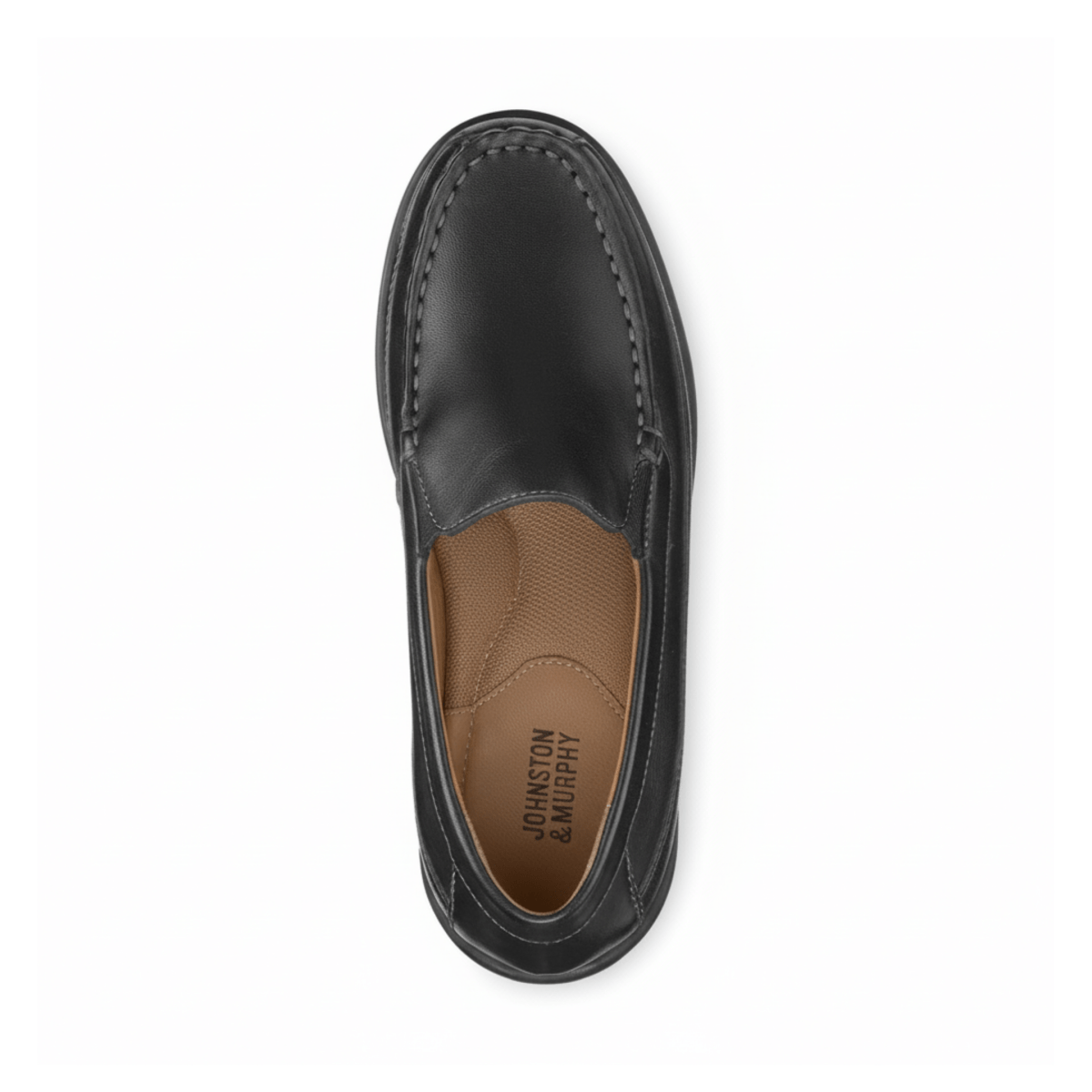 Johnston & Murphy Boys (Grade School) Locklin Venetian Black Leather