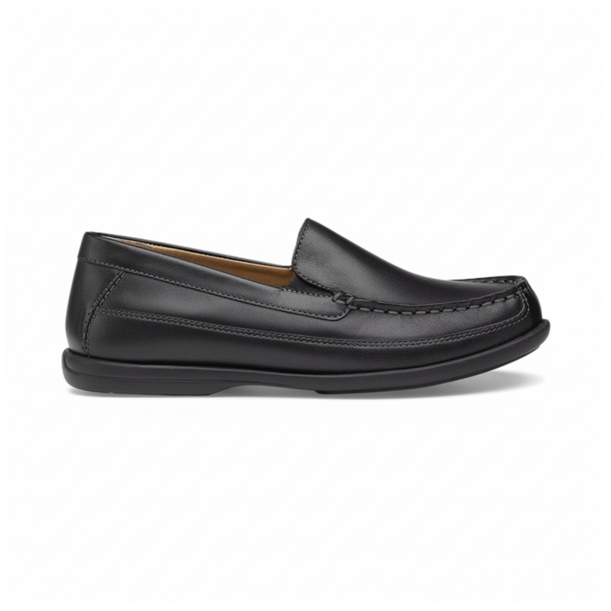 Johnston & Murphy Boys (Grade School) Locklin Venetian Black Leather