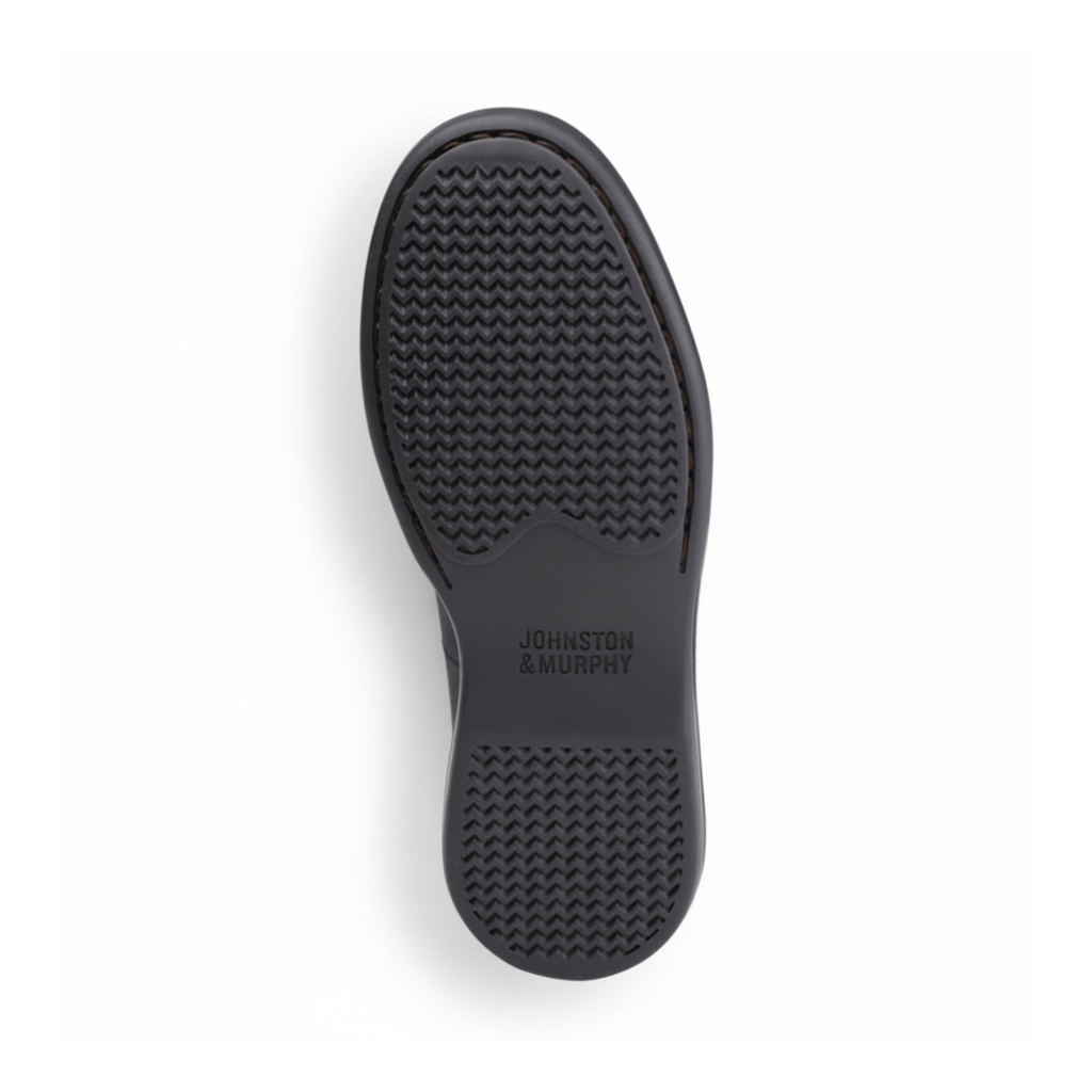 Johnston & Murphy Boys (Grade School) Locklin Venetian Black Leather