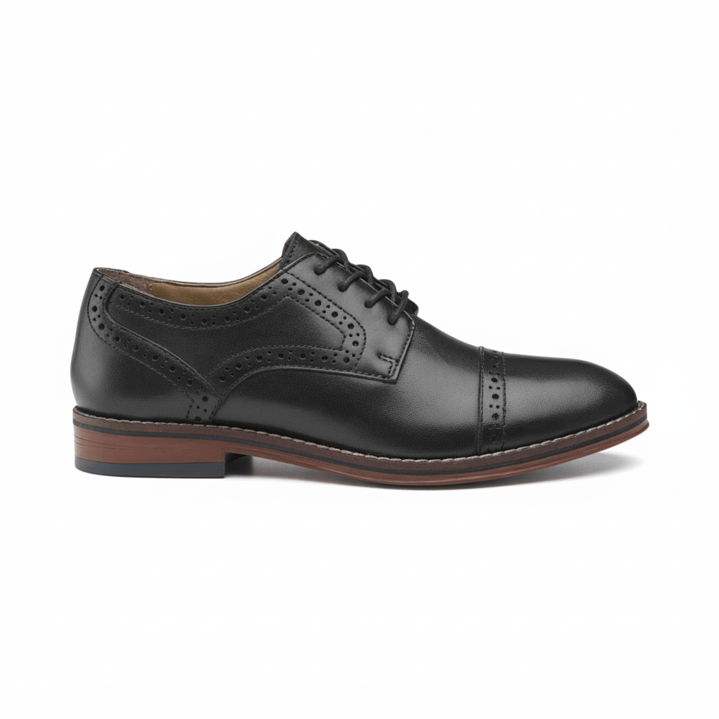 Johnston & Murphy Boys Upton Conard Cap Toe Black