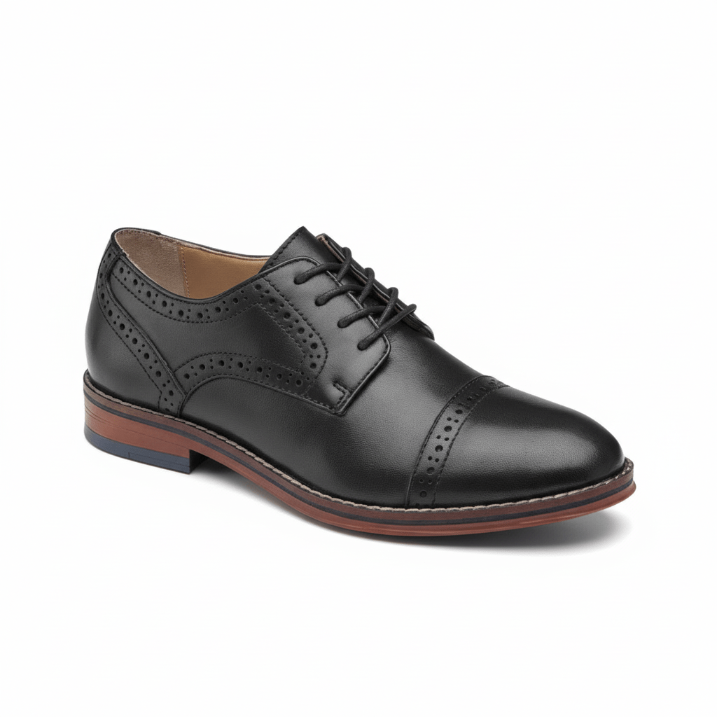 Johnston & Murphy Boys Upton Conard Cap Toe Black