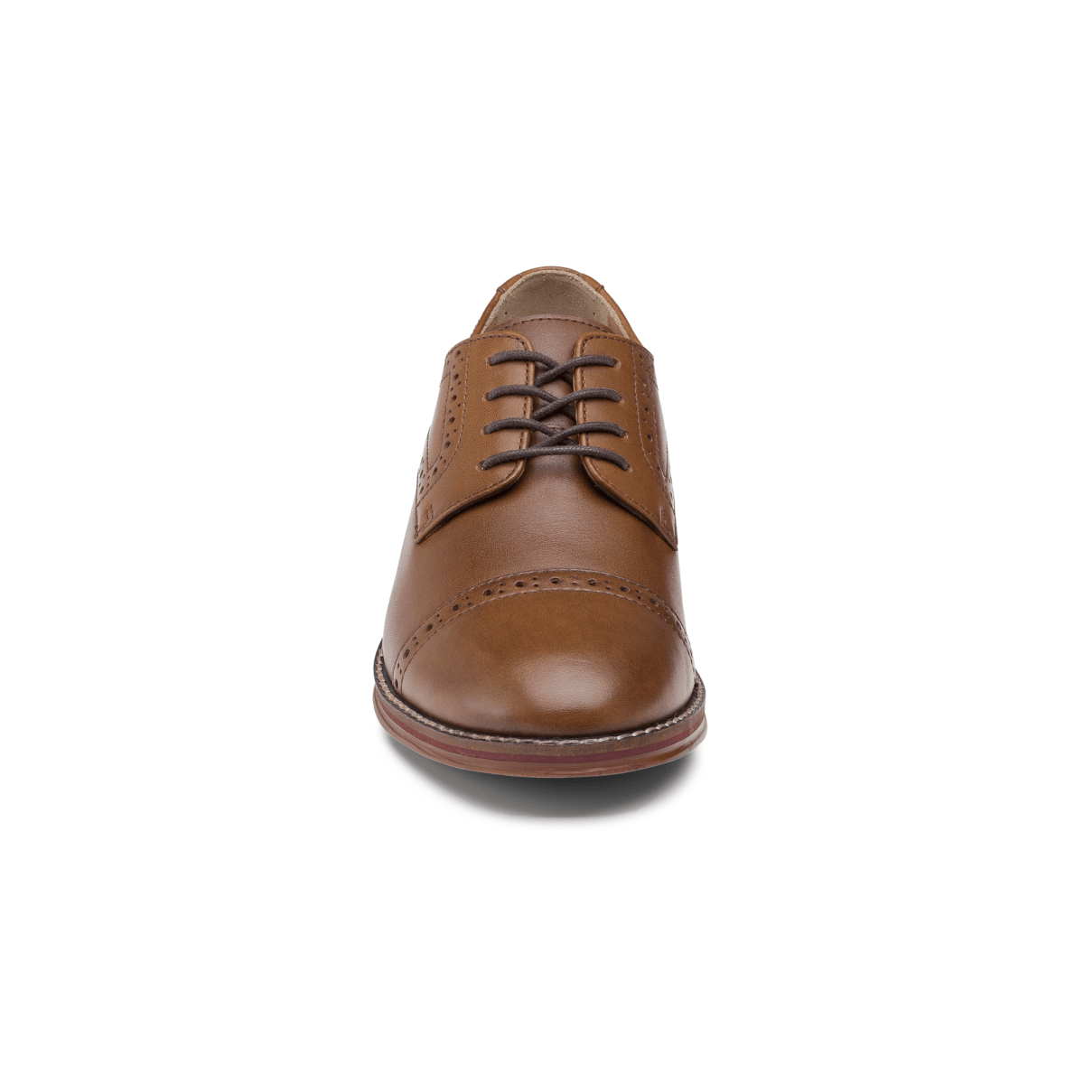 Johnston & Murphy Boys Upton Conard Cap Toe Tan Leather