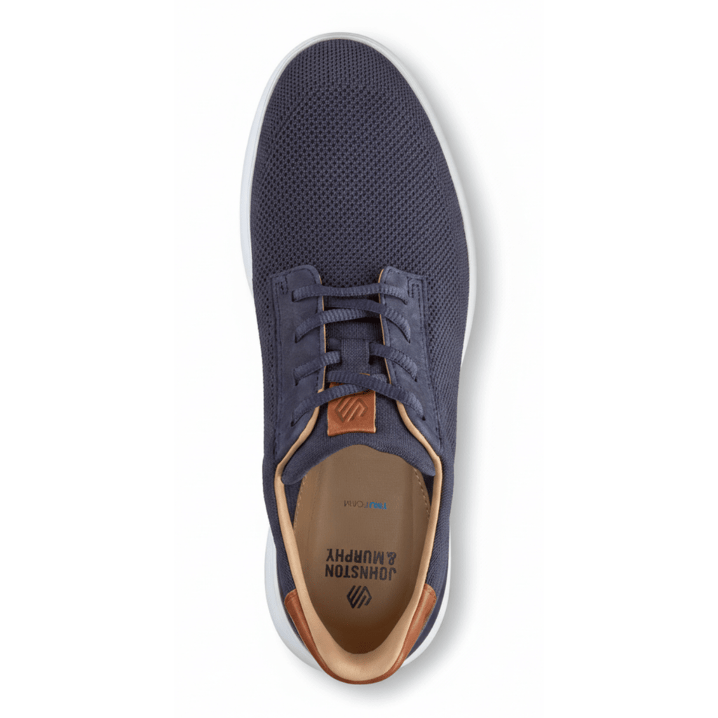 Johnston & Murphy Men's Ackerson Knit Plain Toe Navy