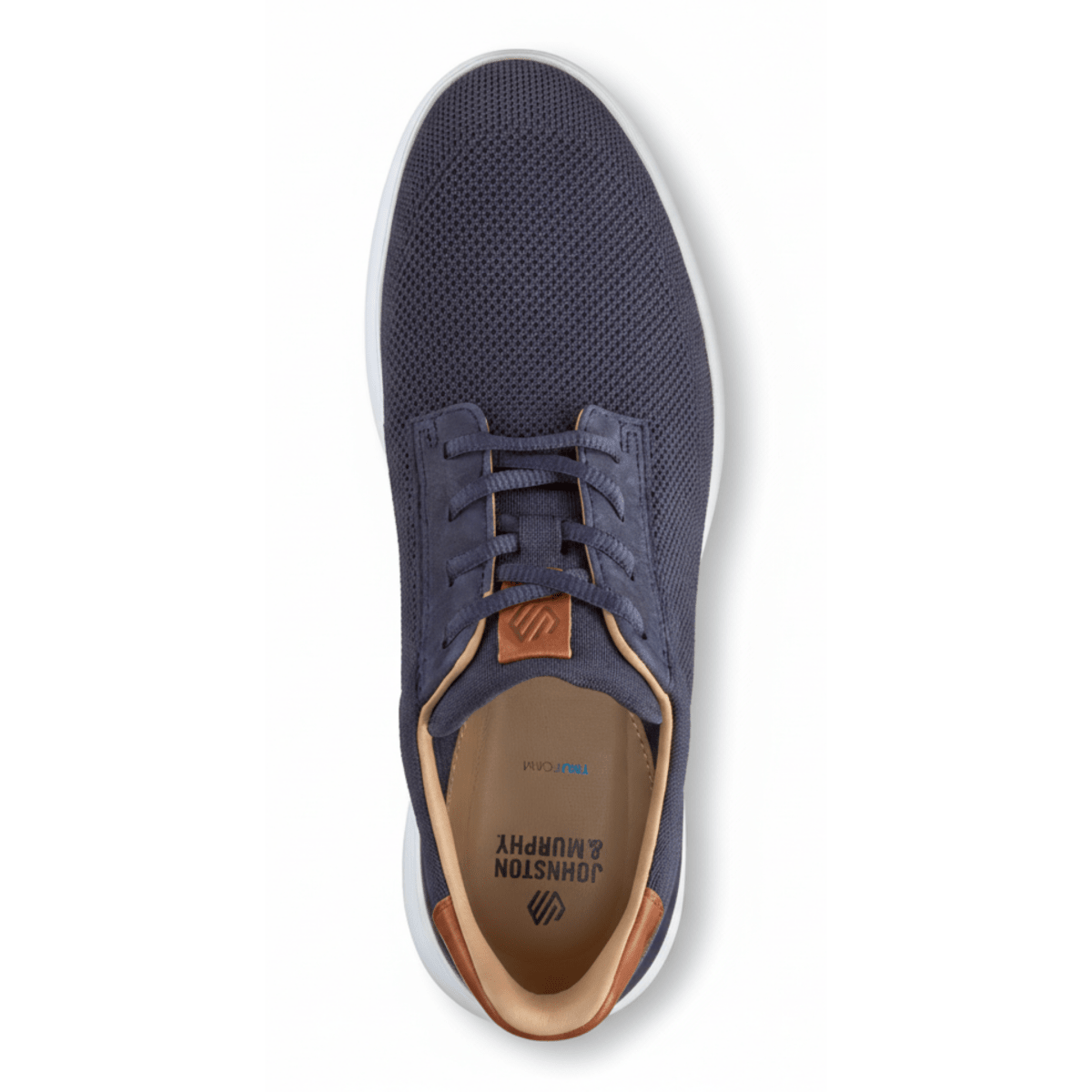 Johnston & Murphy Men's Ackerson Knit Plain Toe Navy