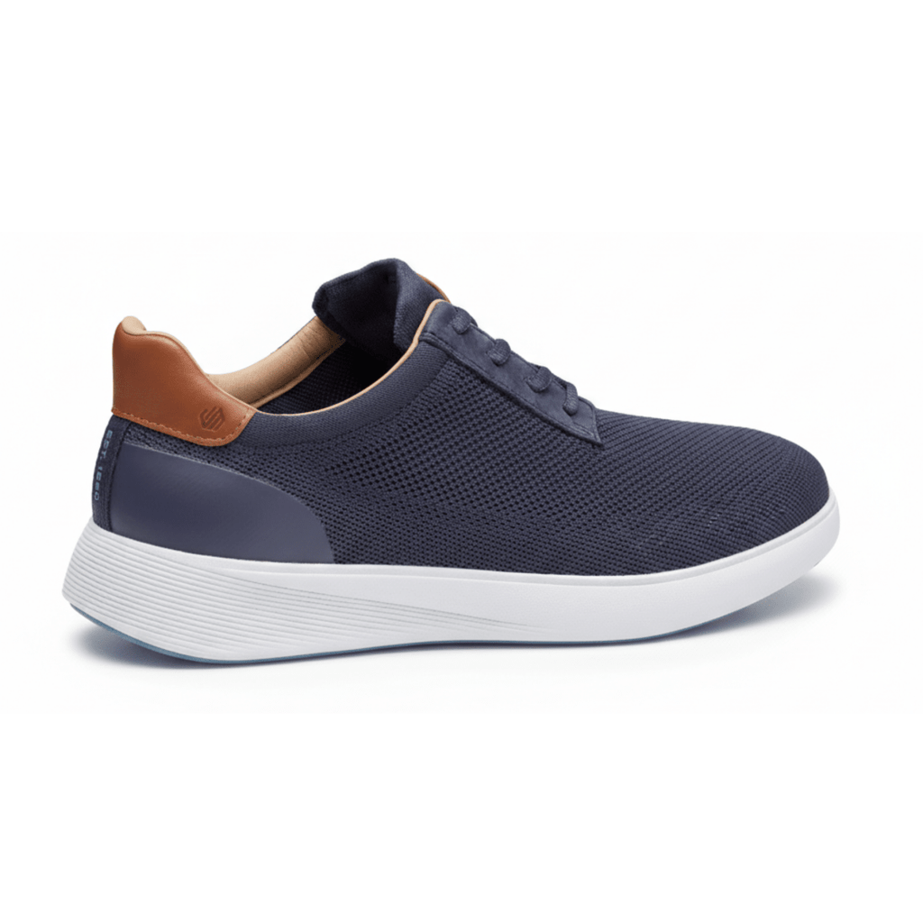 Johnston & Murphy Men's Ackerson Knit Plain Toe Navy